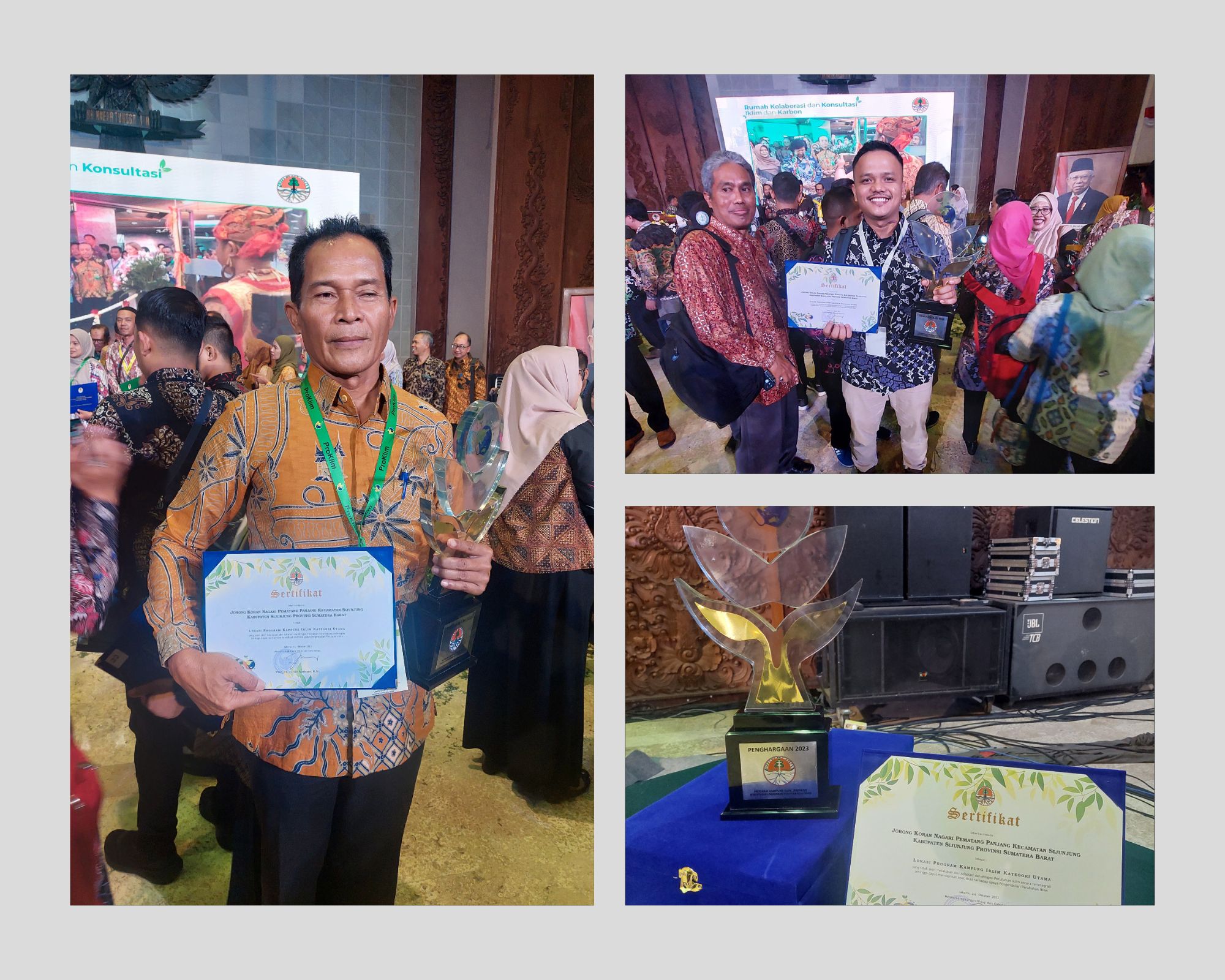 Penerimaan Penghargaan Proklim Utama di Kementerian Lingkungan Hidup